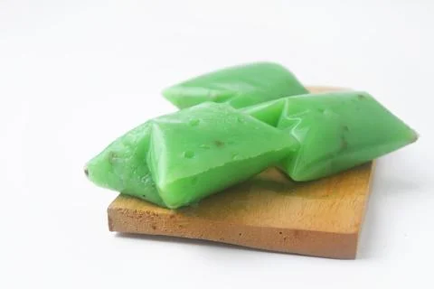 A typical Indonesian snack often called Kue Jentik Manis is on a wooden coast Stock Photos