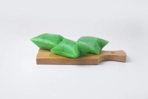 A typical Indonesian snack often called Kue Jentik Manis is on a wooden coast Stock Photos