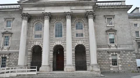 Typical Irish architecture of Dublin Stock Footage 278894235