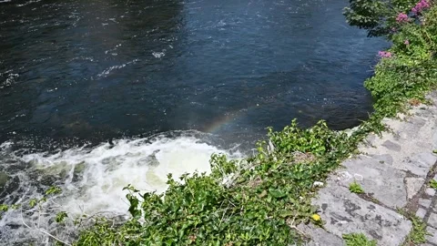 Typical Irish landscape with river Stock Footage 278886479