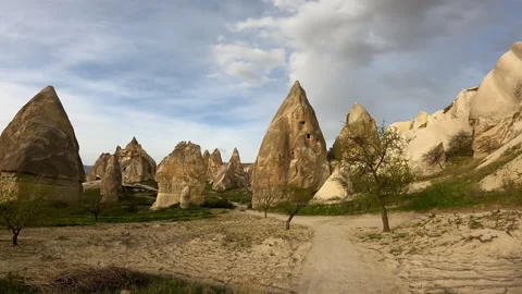 Typical landscape in Cappadocia. Stock Footage 242035800