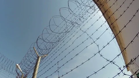 Typical landscape of the prison. Russian Penal System Video stock 75047591