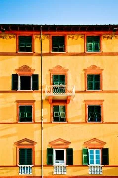 Typical Mediterranean house facade Stock Photos