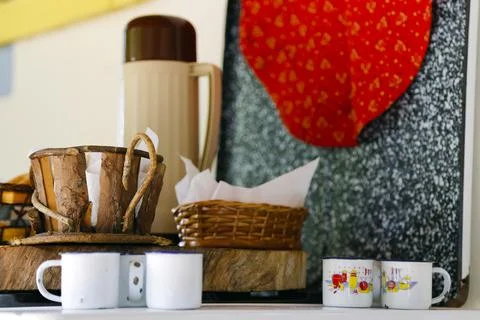 Typical Minas Gerais breakfast table Stock Photos