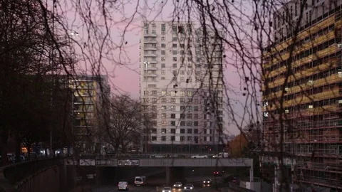 Typical Modern City in the UK Stock Footage 70147145