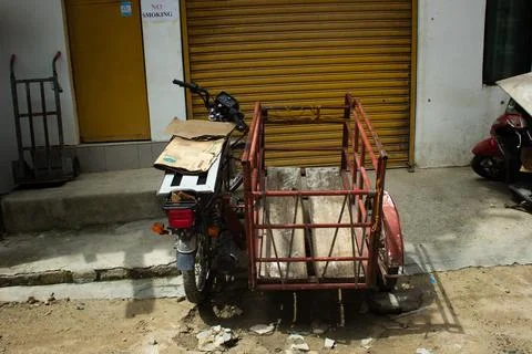 Typical motorcycle in the Philippines Stock Photos