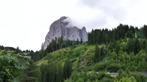 Typical mountain peak in the Dolomites, Italy Stock Footage 320843531