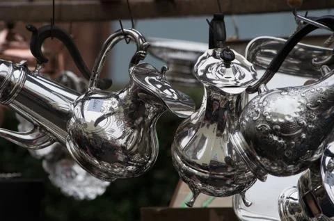 Typical objects at Portobello Market Stock Photos