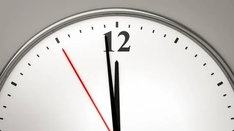 A typical office clock background 3d illustration of a typical office cloc... Stock Photos