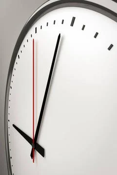 A typical office clock background 3d illustration of a typical office cloc... Stock Photos
