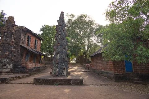 Typical old structures from kokan region ,Maharashtra , India with greenery Stock Photos