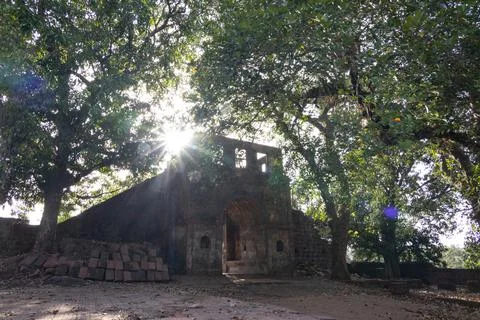 Typical old structures from kokan region ,Maharashtra , India with greenery Stock Photos
