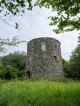 Typical old tower ruin in cotentin part of naormandy Photos