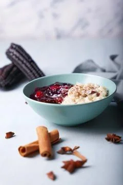 Typical Peruvian dessert Stock Photos