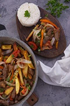 Typical peruvian food Stock Photos