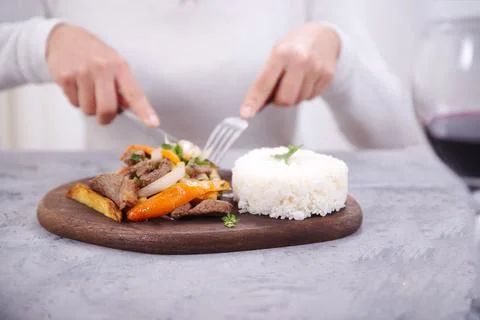 Typical peruvian food Stock Photos