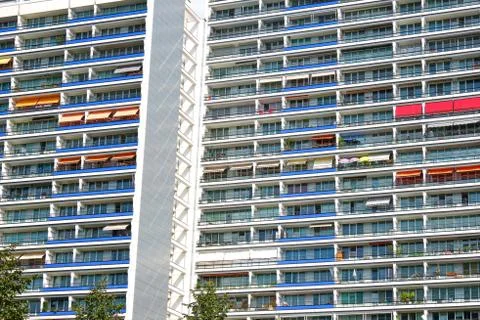 Typical Plattenbau Stock Photos