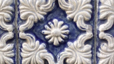 Typical portuguese tile. Vídeo Stock 72565432