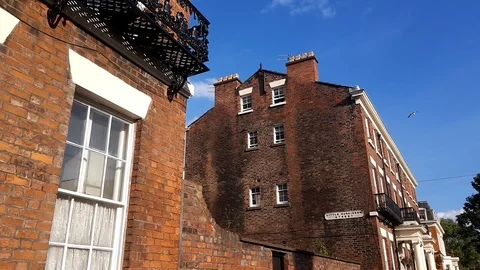 Typical residential development in Liverpool Stock Footage 119479855