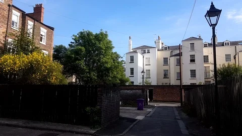 Typical residential development in Liverpool Stock Footage 119479856