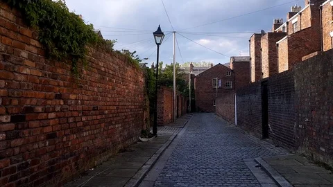 Typical residential development in Liverpool Stock Footage 119481012