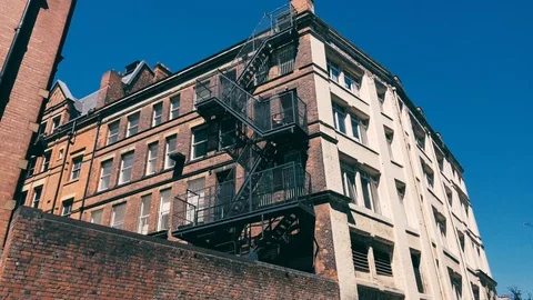 Typical residential development in UK Stock Footage 117070609