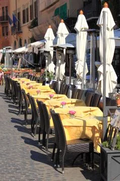 Typical restaurant in rome 스톡 사진