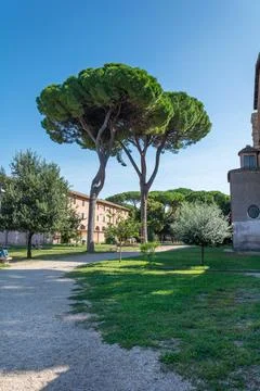 Typical Roman Park Foto stock