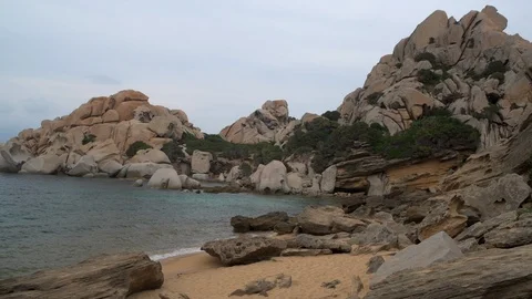Typical Sardinian beach Stock Footage 97091706