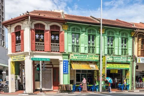 Typical shophouses Foto stock