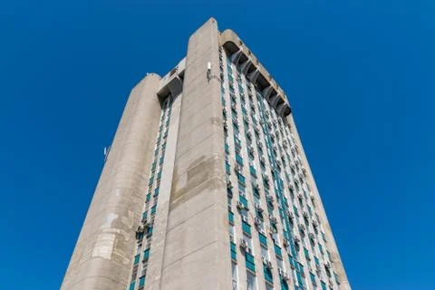 Typical Soviet Union building in Eastern Europe Stock Photos