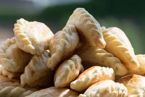 Typical Spanish empanadas Stock Photos