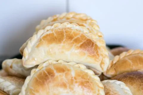 Typical Spanish empanadas Stock Photos