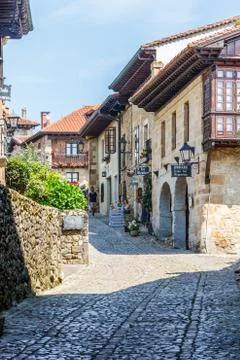 Typical street in the town Photos