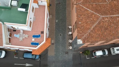A typical street view from Above in Spain Video stock 88190857