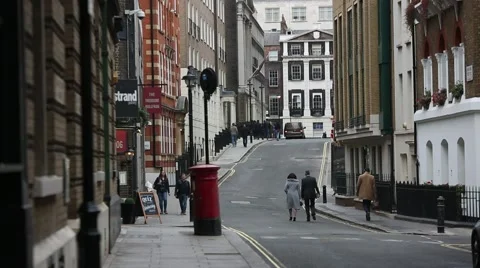 Typical Streets of London Stock Footage 69014001