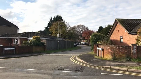 Typical Suburbs - England Stock Footage 120240937