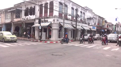 Typical traffic in thailand 스톡 동영상 48565818