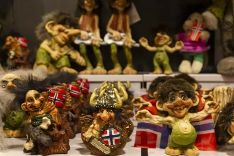 Typical trolls of Norway Stock Photos