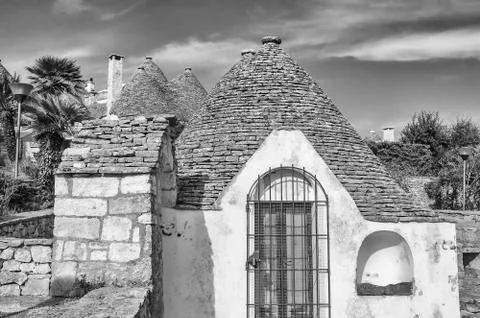 Typical trulli buildings in Alberobello, Apulia, Italy Foto stock