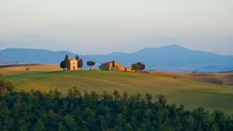 Typical tuscan landscape Stock Photos