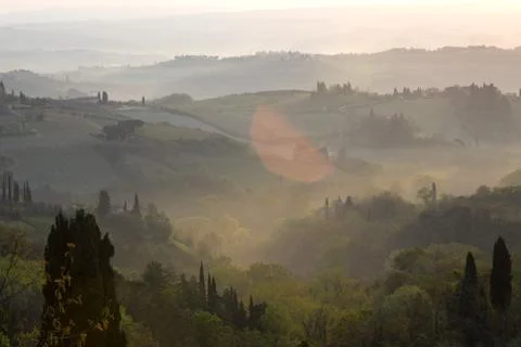 Typical Tuscan landscape Foto stock