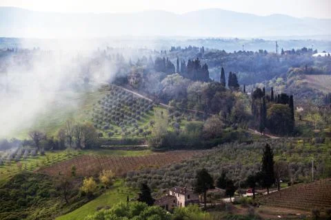 Typical Tuscan landscape Stock-Fotos