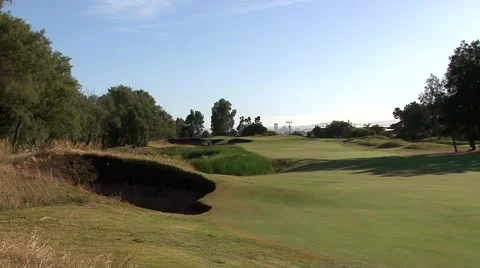Typical undulating links fairway. Classic Links Golf Course Stock Footage 52456453