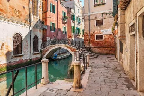 Typical venetian view. Foto stock