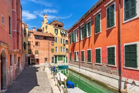 Typical venetian, view. Stock Photos