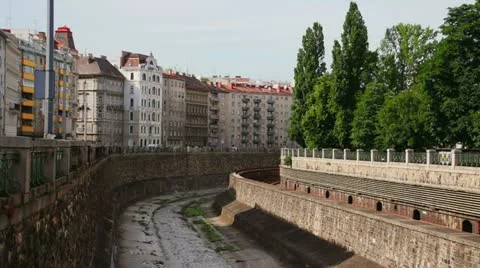 Typical view - Vienna outside of the city center Stock Footage 22241223