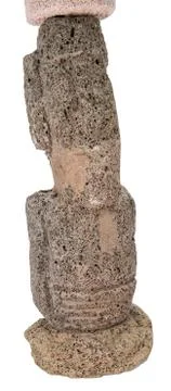 Typical volcano stone Chile statue Foto stock