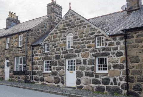 Typical Welsh house Stock Photos