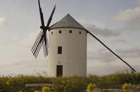 Typical windmills of Campo de Criptana Stock-Fotos